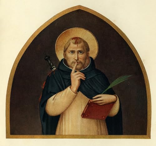 Tableau Saint Pierre Martyr de Fra Angelico impression sur toile d'art chic salon 60x90cm