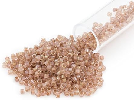 Miyuki Delica Seed Bead 11/0 Color Lined Tan (18 Grams)