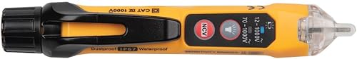 Miniatura 8 de Klein Tools (KLEBE) NCVT3PKIT Kit de prueba eléctrica, probador de voltaje sin contacto de doble rango con linterna, probador de voltaje CA/CD y