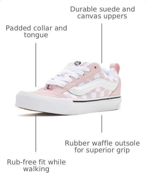 Image of Vans Kids' Knu Skool Shoe - '90s Retro Puffy Fashion Sneakers for Boys & Girls