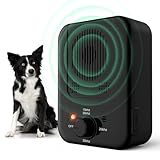 Antibell für Hunde, 3 Frequenzstufen Sonic Anti Bell, 33Ft Reichweite Antibell Ultraschall Gerät für Hunde, Wiederaufladbare Hundebell-Kontrolle im Innen Außenbereich, Anti-Bell-Mittel Hunde/Schwarz