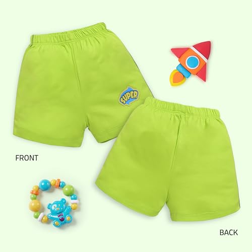 Image of LuvLap Baby Boys & Girls Regular Fit 100% Cotton Shorts Pack of 6