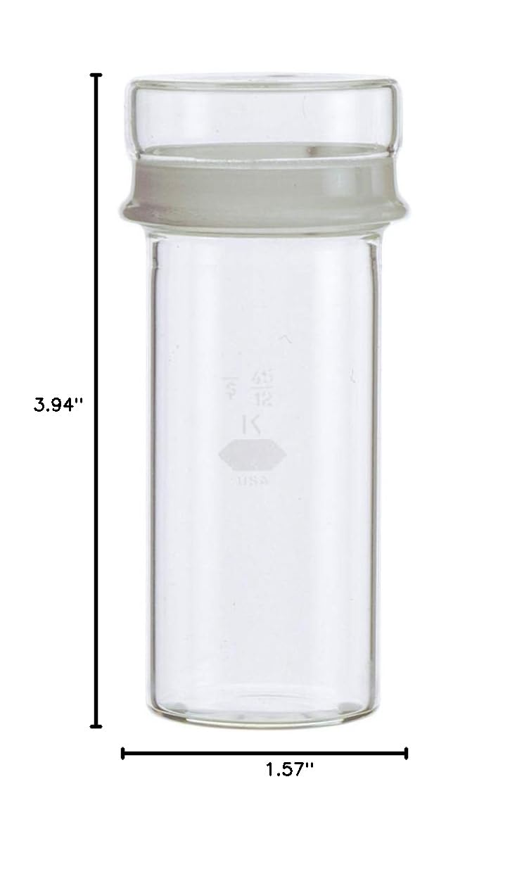 Kimble/Kontes KIMAX Cylindrical Weighing Bottles, Regular and Tall Form, Kimble Chase 15146 40100