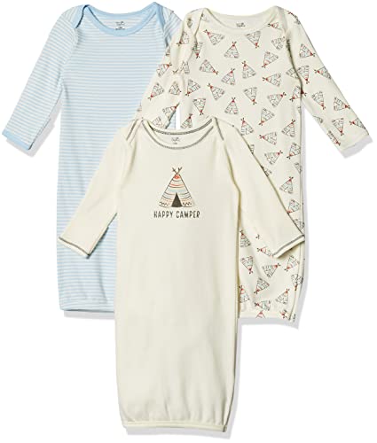 Touched by Nature Baby 3-pack Organic Cotton Gown