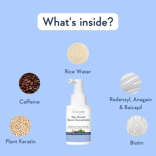 Image of Professional Hair Growth Serum - Strengthens Hair Follicles, Reduces Breakage & Hair Fall - Peptides & Pro-Vitamin B5 - 50ml