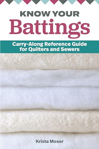 Know Your Battings: Carry-Along Reference Guide for Quilters and Sewers (Landauer) Handy Resource to Choosing and Using the Right Batting for Your Projects; 4x6 Pocket-Size Fits Easily into Your Bag