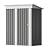 Flamaker Storage Shed Waterproof Metal Garden Shed with Lockable Door Utility Tool Shed Outdoor Storage for Backyard, Patio and Lawn (5 x 3 FT, Grey)