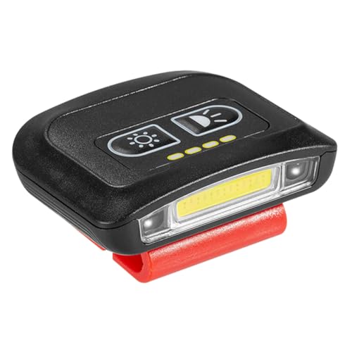 HYTROVE Linterna Frontal Portátil Recargable USB Luz Clip para Pesca Nocturna Ciclismo y Trabajo Exterior Multifunción Profesional con Diseño Resistente y Uso Versátil