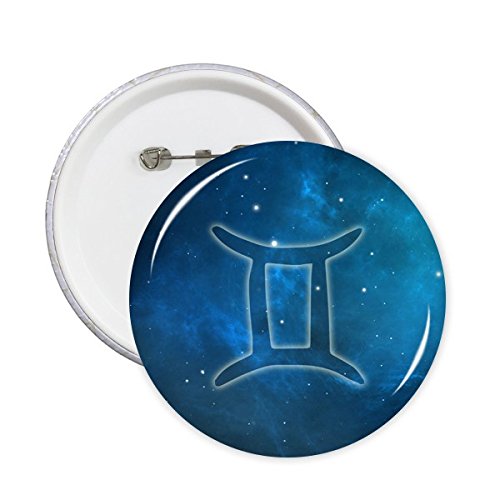 Badge XL DIYthinker Zodiaque Gémeaux au style de nuit étoilée
