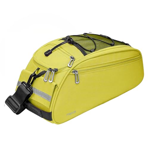 MOSISO Waterproof Bike Rack Bag Rear Seat Pouch Yellow