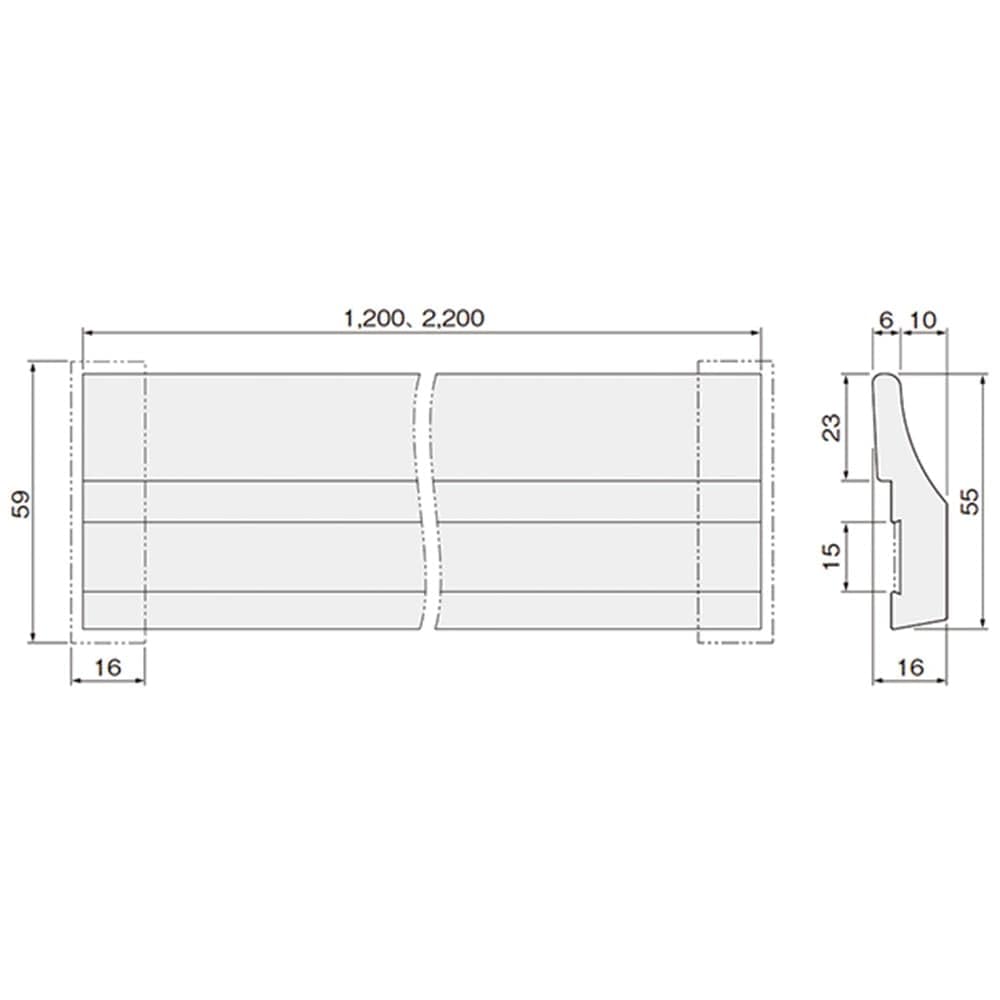 Amazon.co.jp: アトム ハンガーレール アトムリビンテック 1200mm