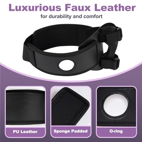 Strap-On Dildo Harness Sexspielzeug Vibrator Zwangsriemen, Vibrator Zauberstab Dildo Halter Beingurte für Frauen Freihändiges Spiel, Verstellbares Strap On für Lesben Paare Spiel (ohne Vibrator)