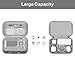 MOSISO Electronic Organizer Travel Case Compatible with MacBook Power Adapter, Compatible with Magic Mouse & Pencil, SD Card, USB Flash Disk with 4 Modular Insert & 2 Cable Tie & Snap Hook, Black