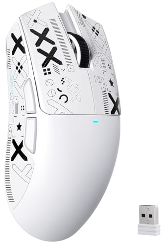 ATTACK SHARK X11SE Souris de Jeu Sans Fil, Ultra-légère, 63g, avec Capteur PixArt PAW3311, 22000 ppp, Trimode BT/2,4GHz/filaire, 1000 Hz, Batterie 300mAh, Double...
