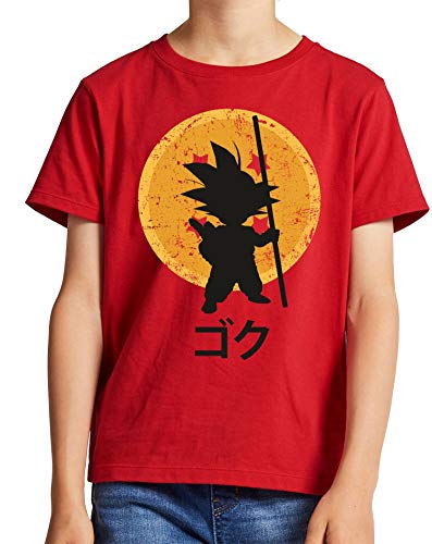 the Fan Tee Camiseta de NIÑOS Dragon Ball Goku Vegeta Bolas de Dragon Super Saiyan 043 9-10 años