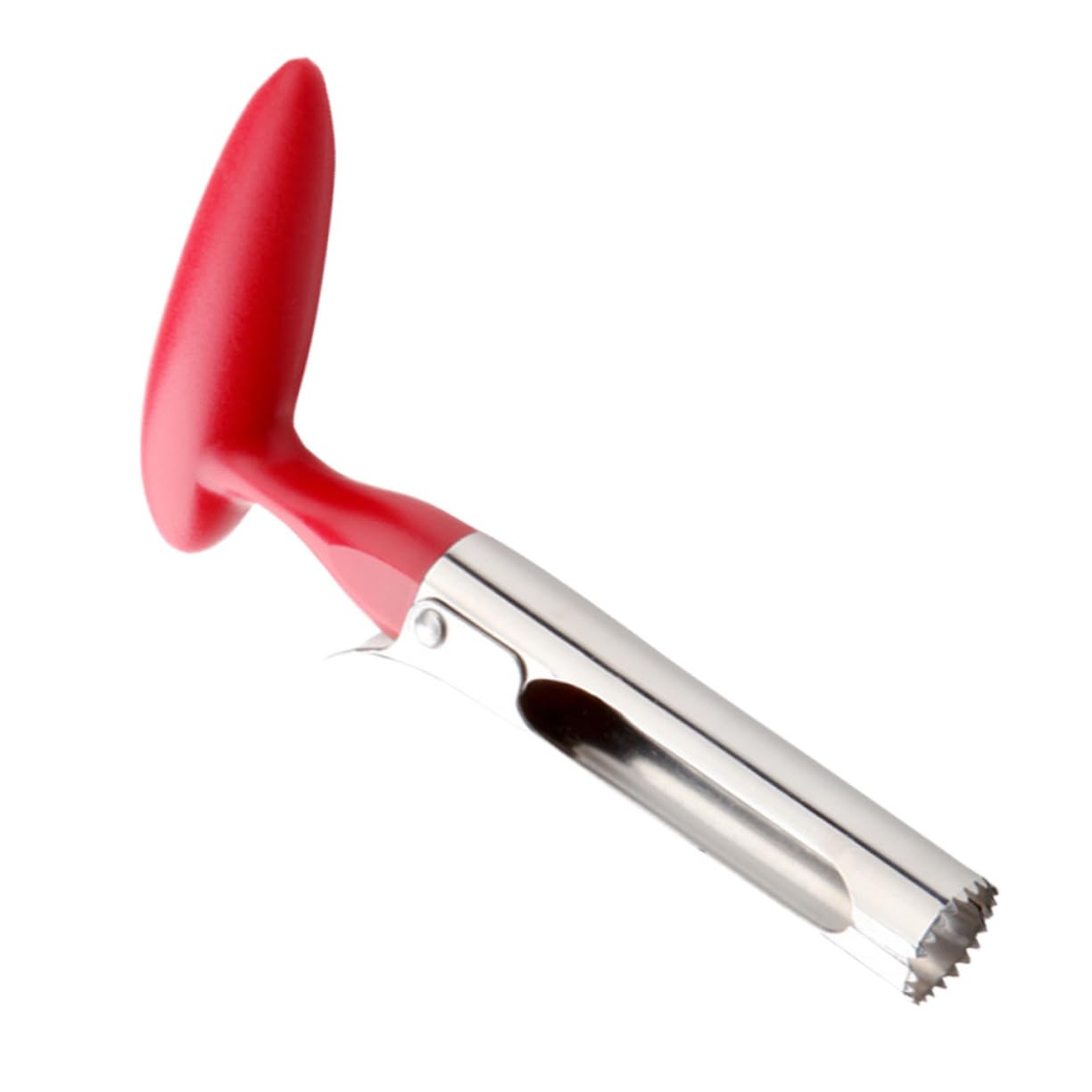 LALADEFIEE 1Pc Fruit Corer Remover Tool Core Removing Gadget for Apples Pears and More Comfortable Grip for Home Kitchen Use Red