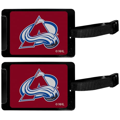 Étiquettes de bagage Colorado Avalanche NHL par Siskiyou en lot de 2 accessoires noirs