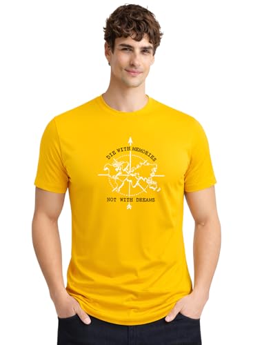 Image of ADRO Mens Printed Cotton T-Shirts Pack of 3 | Regular Fit Graphic Tshirt | Breathable Modern Stylish Casual T Shirt for Travel Gym Daily Lifestyle