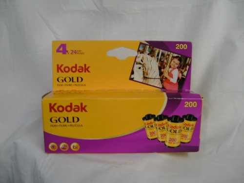 Kodak 603 0100 Gold 200 Color Negative Film (ISO 200) 35mm 24-Exposures 4 Roll Pack