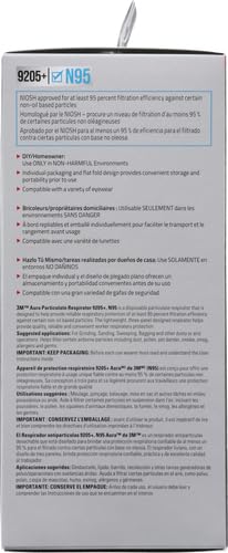 3M 9205PH-10-DC Aura Particulate Respirator 9205+ N95 thumb #18