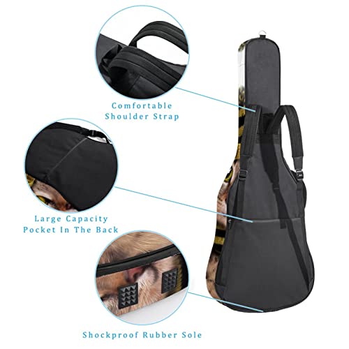 Housse imperméable pour guitare acoustique avec double bandoulière et poche Style hamster mignon, Multicolore 07, 42… - Les Beatles, Paul McCartney, John Lennon, RIngo Starr, George Harrison Housse imperméable pour guitare acoustique avec double bandoulière et poche Style hamster mignon, Multicolore 07, 42… – Image 4