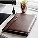 Cossini Premium Business Portfolio with Zipper – Padfolio - Superior Business Impressions Begin with PU Vegan Leather, 10.1 Inch Tablet Sleeve, Smart Storage, Solar Calculator, Writing Pad -Brown