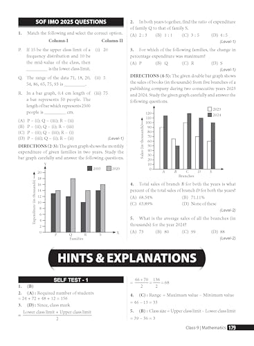 Image of MTG Mathematics (IMO) Olympiad Prep Guide Class 9 | Detailed Theory, Exercise with Self Test For Practice | SOF Olympiad Books For Exam 2026-27 (Useful For Level-1 & 2)
