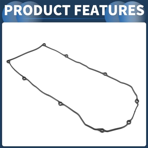 Image of Valve Cover Gasket, Cylinder Head Valve Seal Gasket No.132704M500 for Nissan ALMERA 2000-on Black, Rocker Cover Gasket 1 Pc