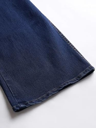 Image of KOTTY Women's Solid|Fit and Flared Fitting|Ankle Leg Style|High Rise|Stechable|Casual Jeans
