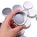 Marsheepy 30 ml（1 oz） 24 Pack Silver Aluminum Round Lip Balm Tin Storage Jar Containers with Screw Cap for Lip Balm, Cosmetic, Candles
