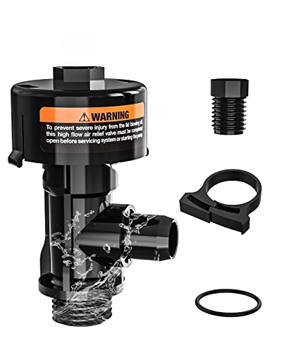 98209803 High Flow Manual Air Relief Valve Replacement For Pentair Pool And Spa Filters, Pool Filter Air Relief Valve, Air Relief Valve For Pool Filter, Includes Relief Valve, Gauge Plug, O-Rings. #TOP8
