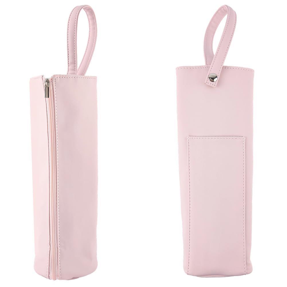 Bolsa de Viaje de Piel Sintética de 29 x 12cm Resistente Al Calor para Guardar Rizadores, Planchas de Pelo Y Otros Utensilios. Funda Organizadora Portátil para Planchas de Pelo
