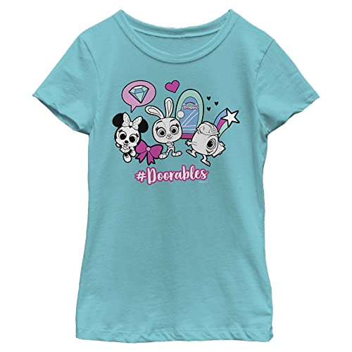 Disney Girl's Doorable Sticker Group T-Shirt