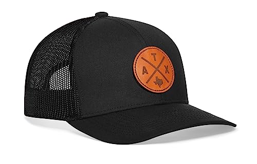 Image of HAKA State City Trucker Hat for Men & Women, Adjustable Baseball Hat, Mesh Snapback, Sturdy Outdoor Black Golf Hat