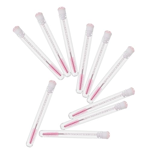 FOYTOKI 10Pcs Eyelash Brush Convenient Makeup Tool for Women Lightweight and Portable for Mascara Application and Eyelash Grooming with Pattern