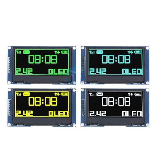 2.42C` 128x64 OLED LCD fBXvC W[ SSD1309 12864 7Pin SPI/IIC I2C VAC^[tF[X Vi 2025N i