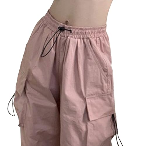 JEShifangjiusu Mens Oversize Hip Hop Cargo Pants High Waist Wide Leg Lounge Trouser Quick Dry Stretch Sport Pant2