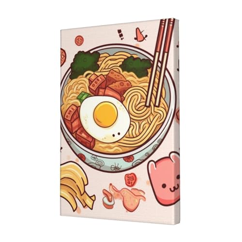 Toile murale ramen 45,7x30,5 cm pour habiller un mur blanc et moderniser un salon terne