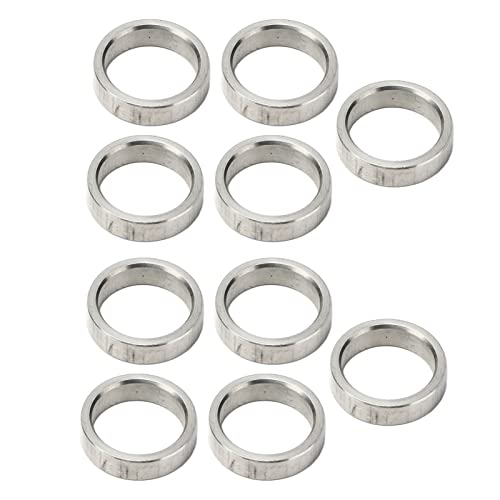ZenithAur 10 個金属ワッシャー、ステンレス鋼ワッシャースペーサー付きガスケットキット、平ワッシャー詰め合わせ、外径 15mm、内径 12mm ハードウェアアクセサリー (3515-0015-0040)