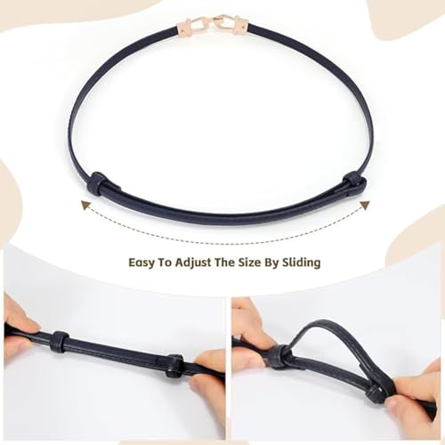 Women Elastic Skinny Belt Gold Buckle Stretch womens Elastic Thin Belt Jeans Dress Retro Waist Belt4