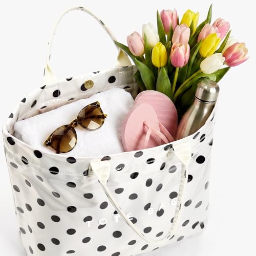 Image of Lushandy PVC Tote Bag for Women Jelly Beach Bag Top Handle Hobo Handbag | Water-Resistant, Wipe Clean, Lightweight