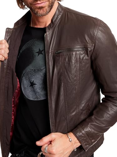 John Varvatos Men's Brando Leather Jacket3