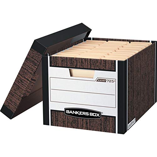 Bankers Box FEL00725 12 Pack R-Kive Heavy-Duty File Storage Boxes thumb #5