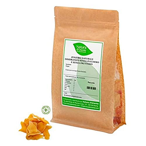 Natura d’Oriente Natürlicher Dehydrierter Ingwer Ohne Zucker Und Fruktose, 1000 g