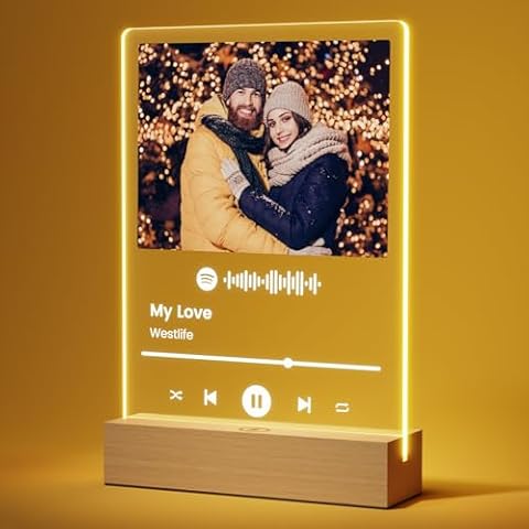 Giftove Personalised Spotify Night Light Frame Cover