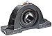 Sealmaster NP-19 Pillow Block Ball Bearing, Non-Expansion Type, Normal-Duty, Regreasable, Setscrew Locking Collar, Felt Seals, Cast Iron Housing, 1-3/16" Bore, 1-11/16" Base to Center Height, 4-3/4" Bolt Hole Spacing Width