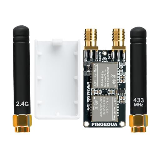 Pingequa Flipper Zero 2-in-1 RF Devboard, Ultra-Compact NRF24 + CC1101 Wireless Module, 2.4GHz & 433MHz, High Performance, Auto-Switch, Plug & Play(Flipper Zero Device is Not Included)