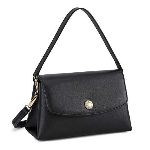 Peacocktion Shoulder Bag for Women Trendy Small Vegan Leather Crossbody Purses Cute Hobo Bag Handbags with 2 Straps