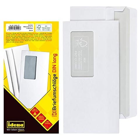 Idena 10220 Window Envelopes Pack of 25 Cover