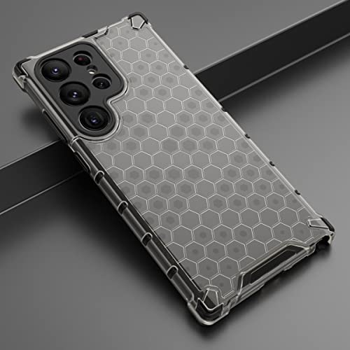 Image of Glasgow Back Case Cover Designed for [ Samsung Galaxy S23 Ultra 5G ] (Stylish Look | Shock Proof) - Black